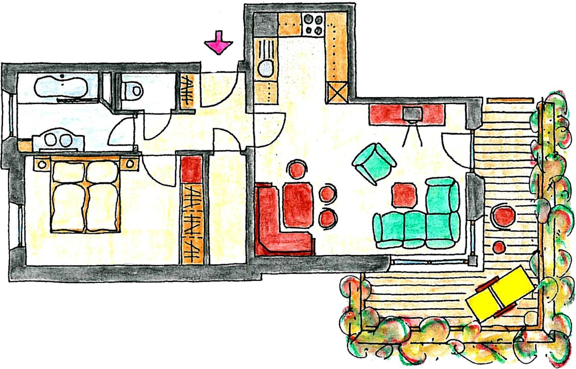 Chalet Zauberfloete Radstadt Ruang foto